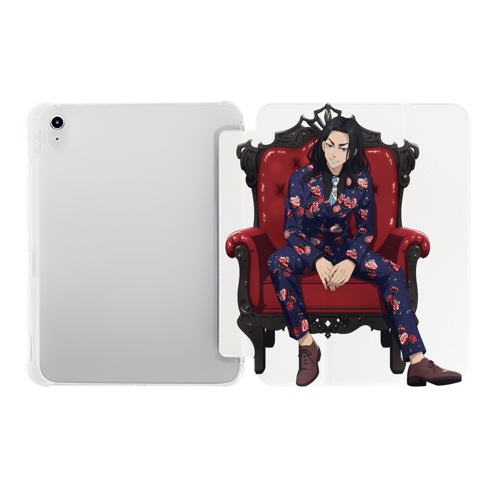 （画像用） 東京リベンジャーズ Tokyo Revengers IPad ケース ペン収納付き 三つ折りスタンド PUレザー×シリコン 対応機種9.5/10.5/10.9インチ